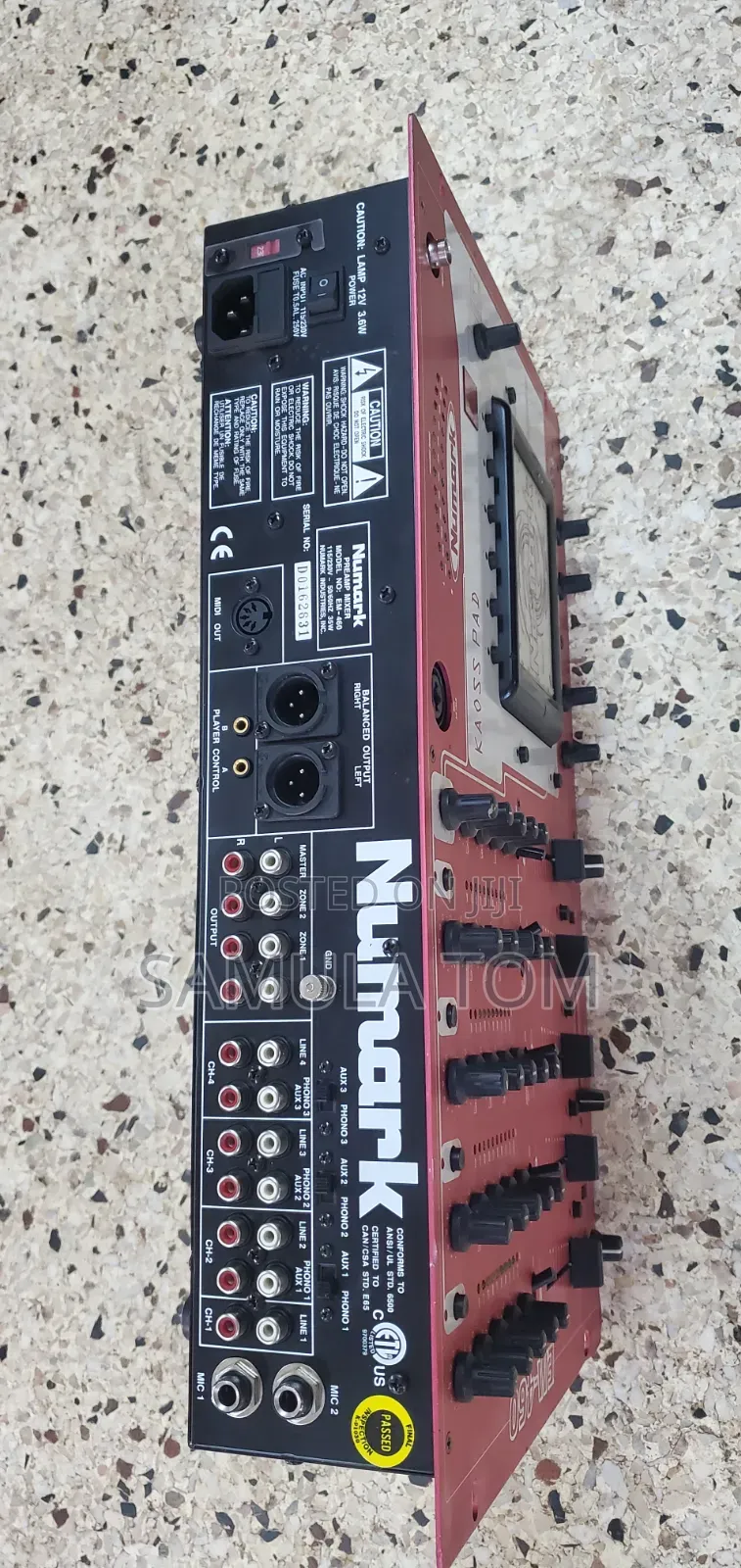 Dj Mixer Numark Em 460
