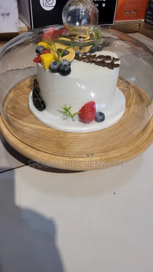 Cake Turner or Stand With Glass Cover
