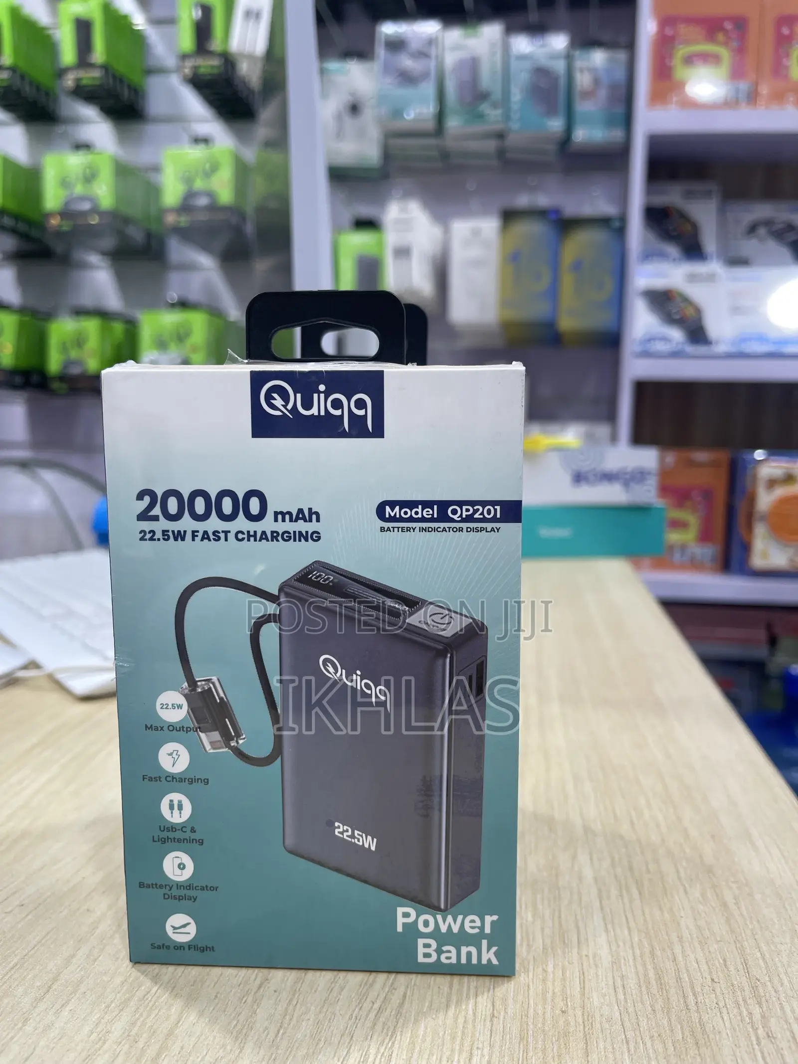 Quiqq Power Bank Qp201 20000mah 22.5w Fast Charging