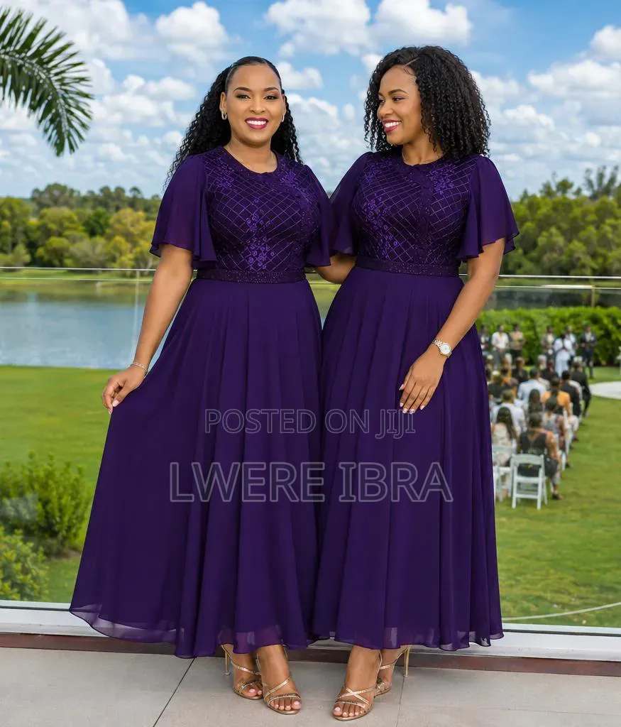 Navy Blue Long Party Dresses for Ladies