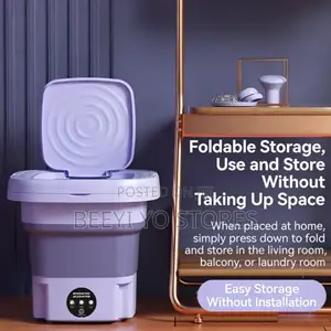 Portable Folding Mini Washing Machine – Space-saving Laundry Solution
