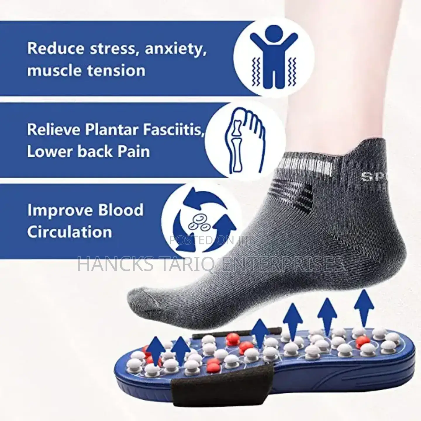 Acupressure Foot Massage Slippers – Reflexology Therapy Sandals