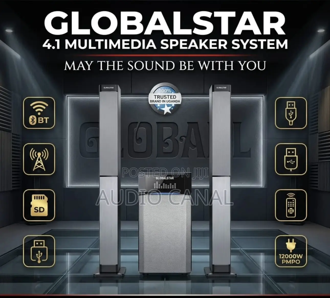 Gs 4.1 Channel Multimedia Speaker