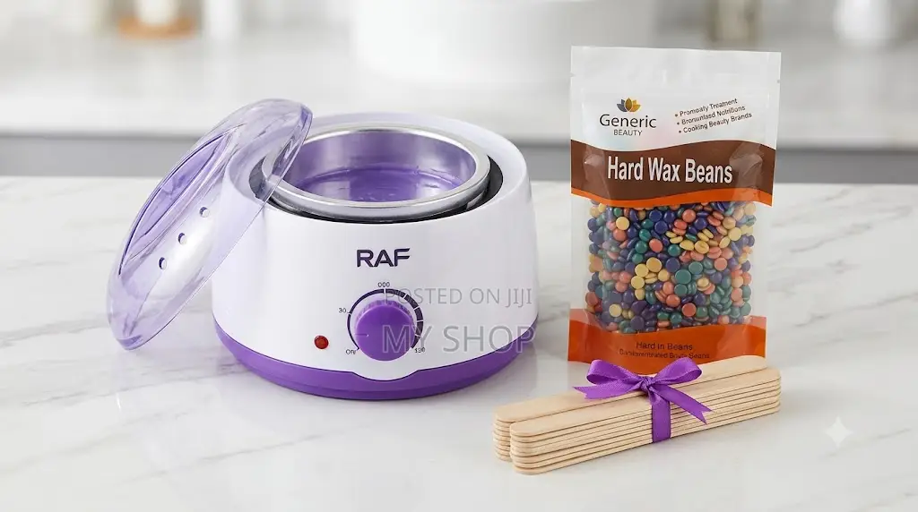 Hair Waxing Kit - A Comb of Wax Warmer, Wax Beans and 10 Applicatory