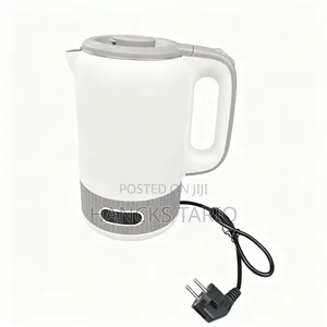 Modern Electric Kettle – Sleek White Grey Fast-Boiling Water Kettle