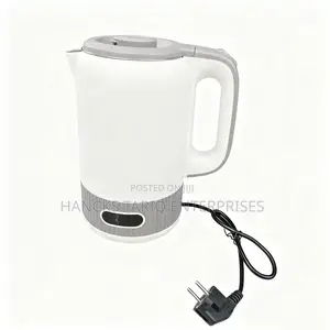 Modern Electric Kettle – Sleek White Grey Fast-Boiling Water Kettle