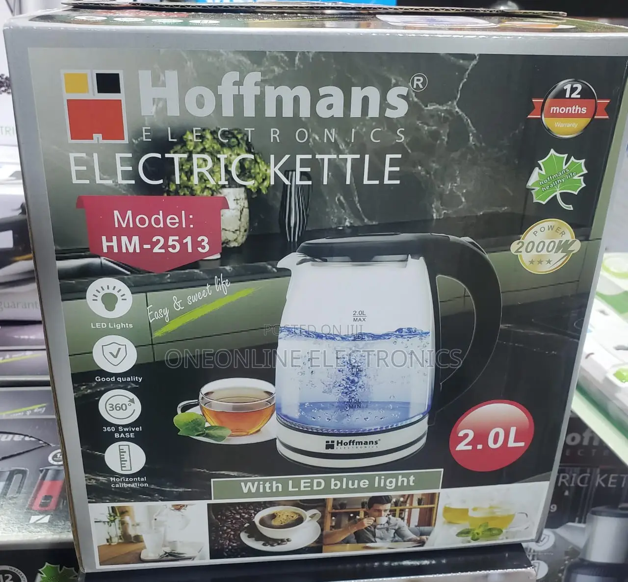 Hoffmans Electronics Electric Kettle,