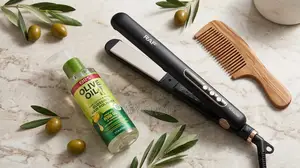 Buy Hair Straightener and Get a Free Olive Oil Hair Polish