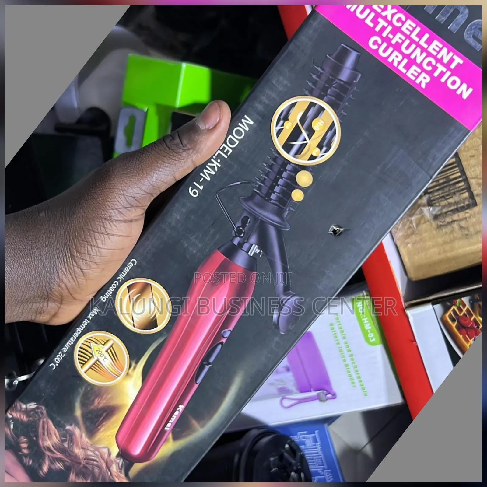 Hair Curler Straightener Kemei Hair Curler