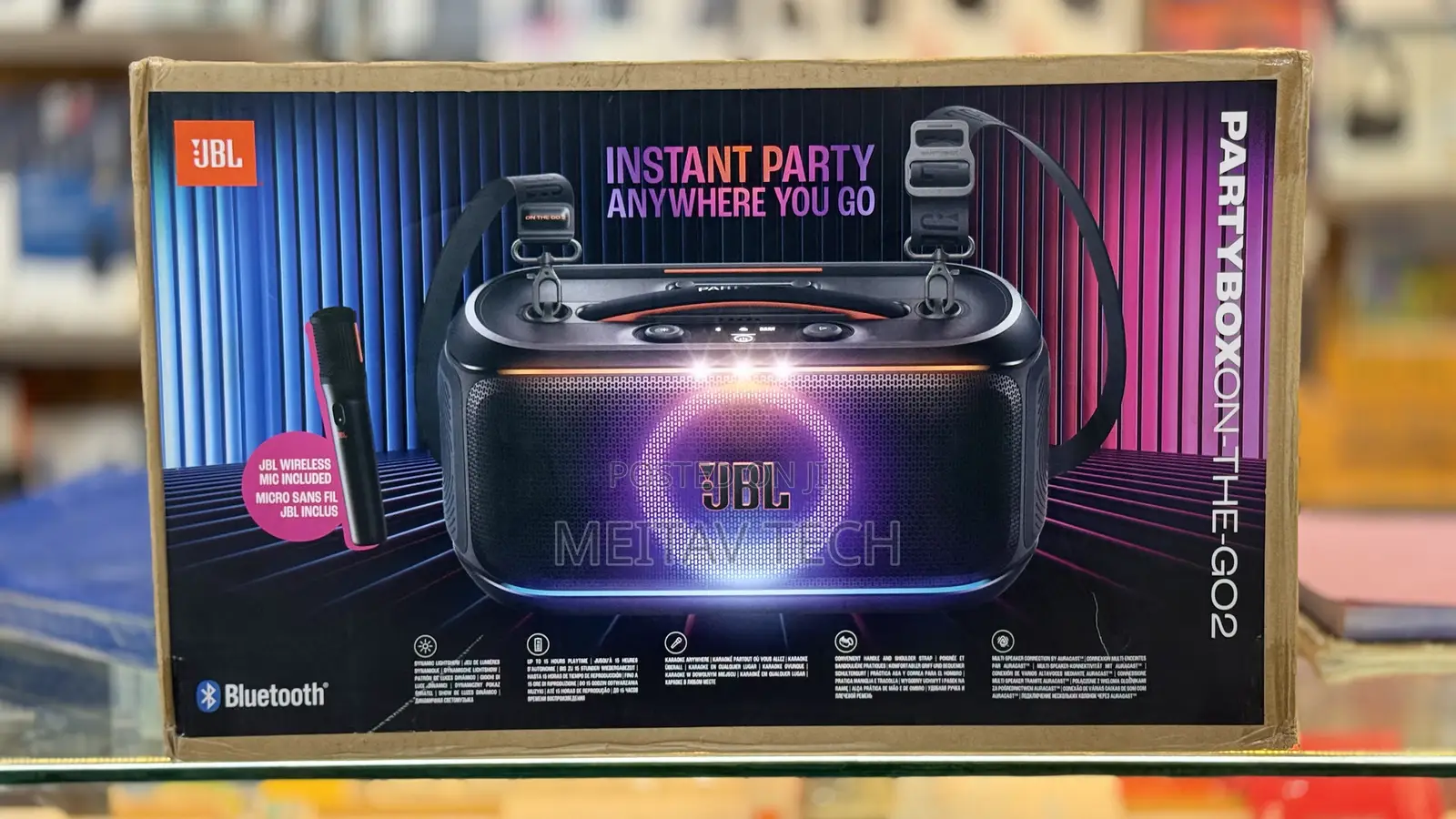 JBL Partybox on-the-Go 2 2 Mics