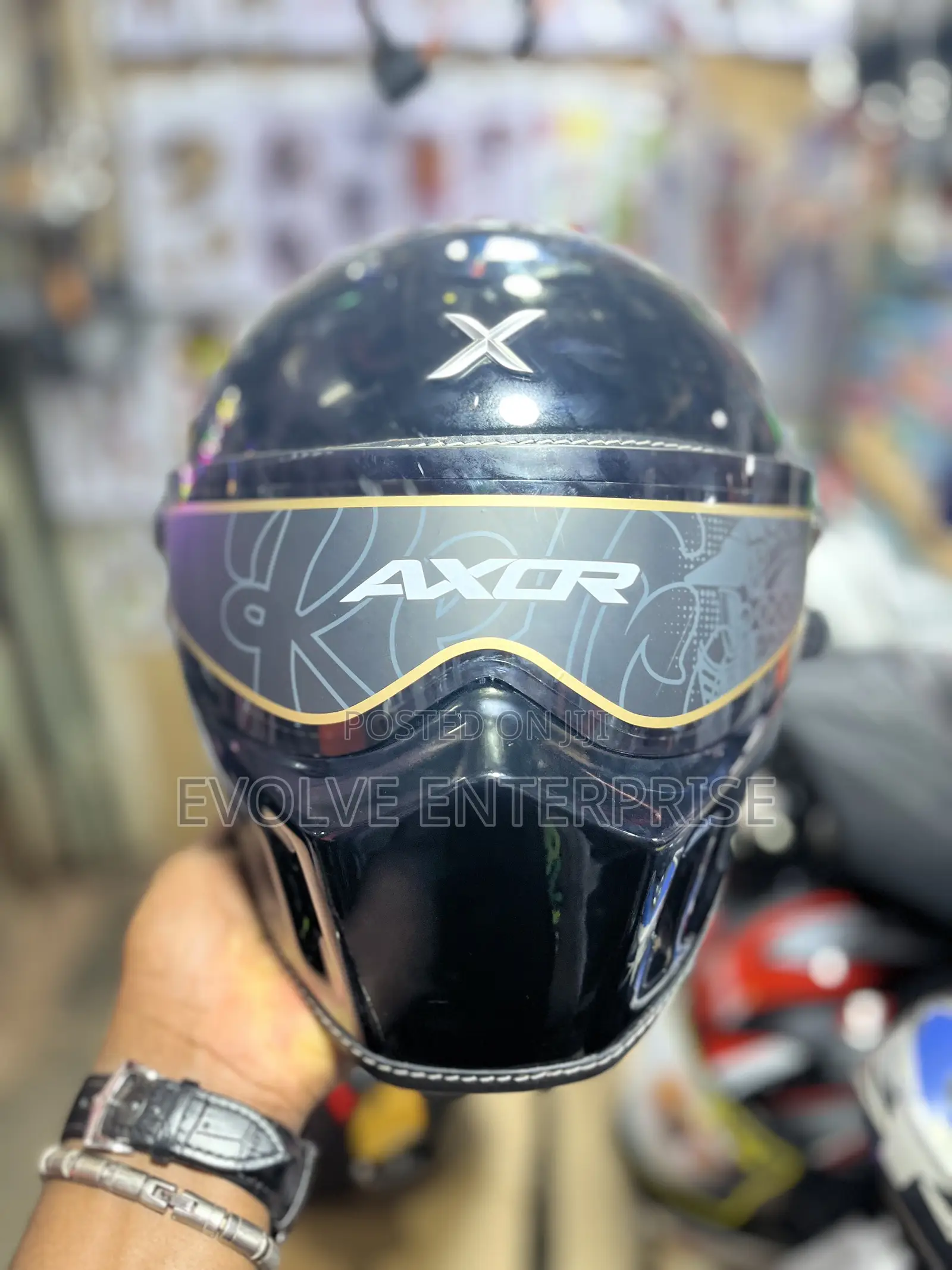 Axor Dominator Black Helmet