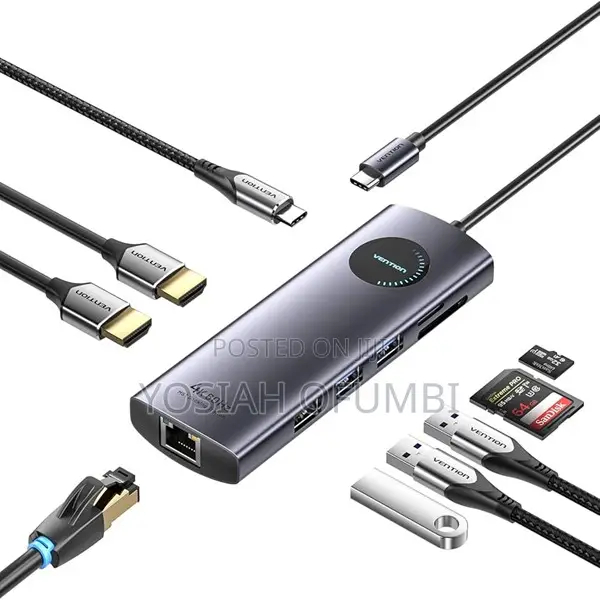 Vention Usb-C Multi-Functional 9 in 1 Docking Station