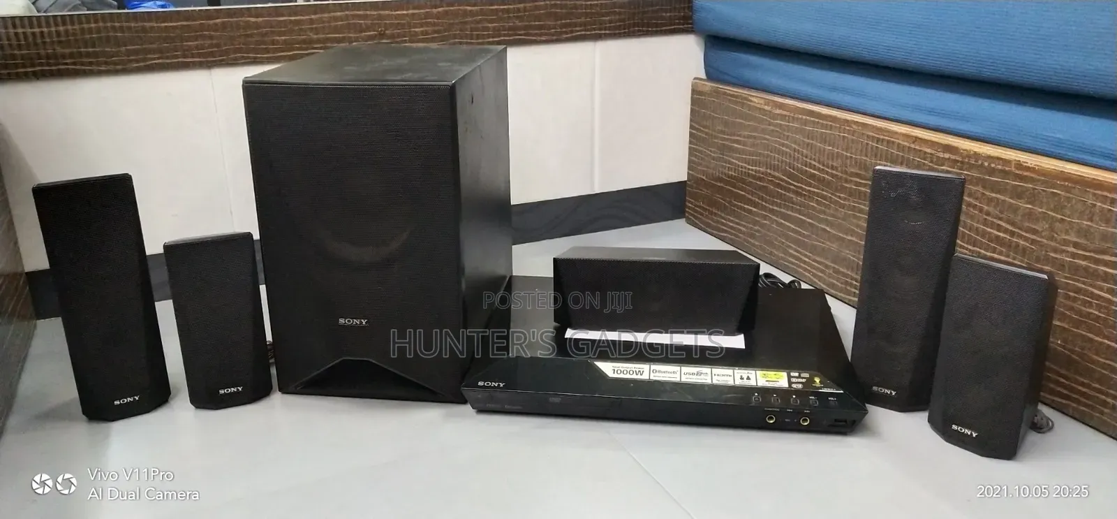 Sony Bluetooth Hometheater 1000wats 5.1channel With Fm Radio Dvd, Usb