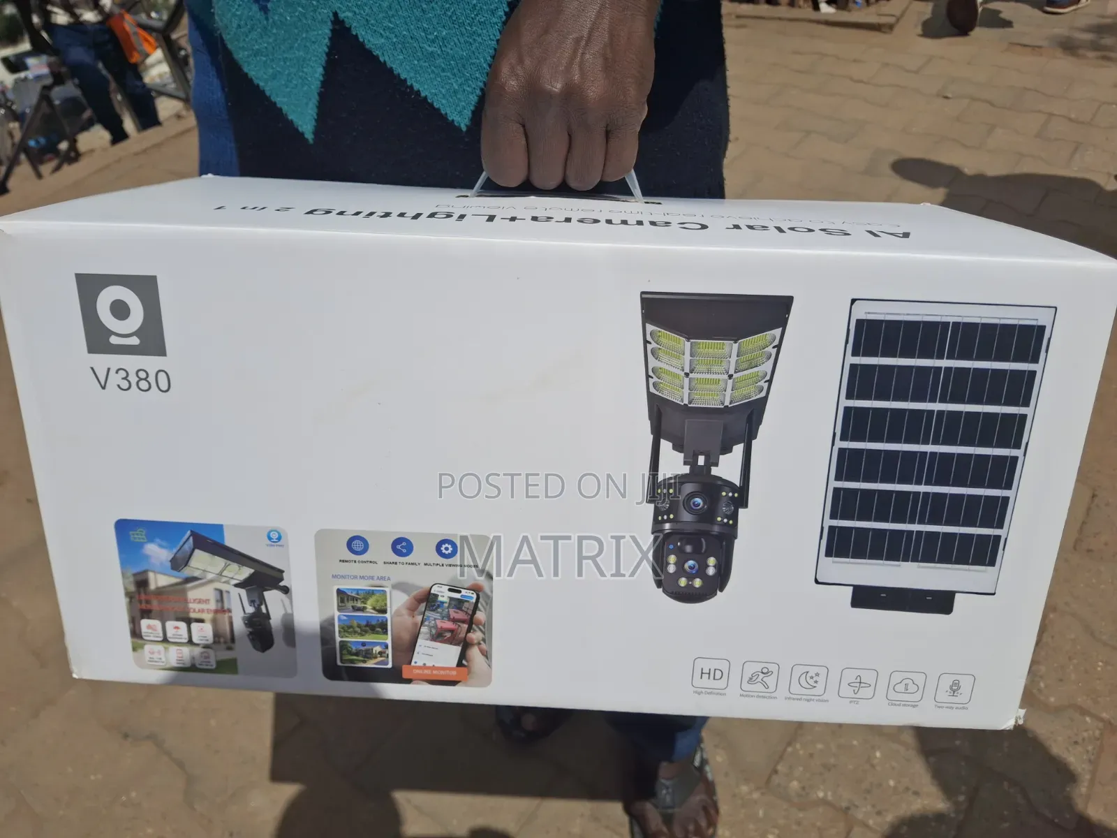 4g Ai Solar Street Light Camera Outdoor, 12mp Dual Lens PTZ