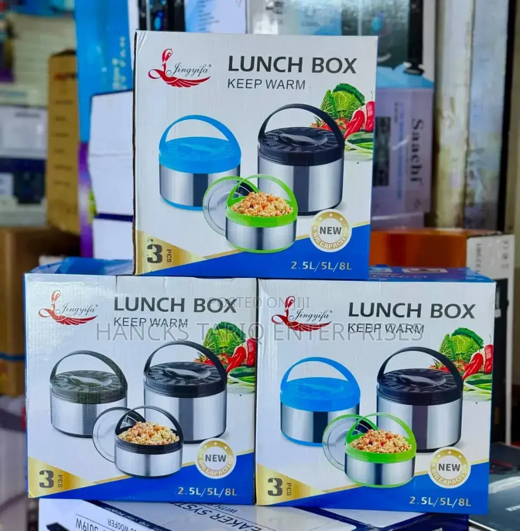 Insulated Stainless Steel Lunch Box – Thermal Food Container Set