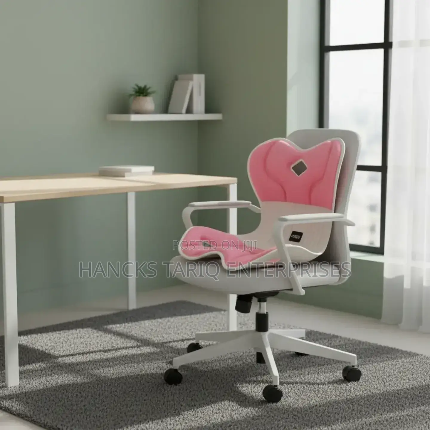 Ergonomic Office Chair Seat Back Support Cushion