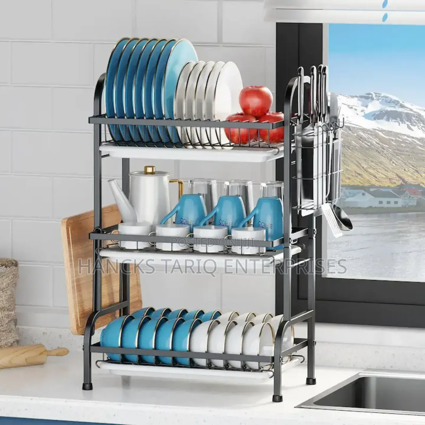 -Tier Multipurpose Kitchen Dish Drying Rack