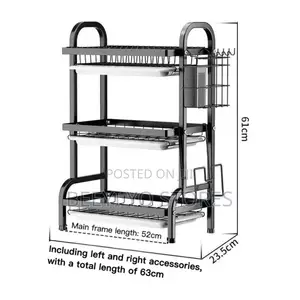 -Tier Multipurpose Kitchen Dish Drying Rack