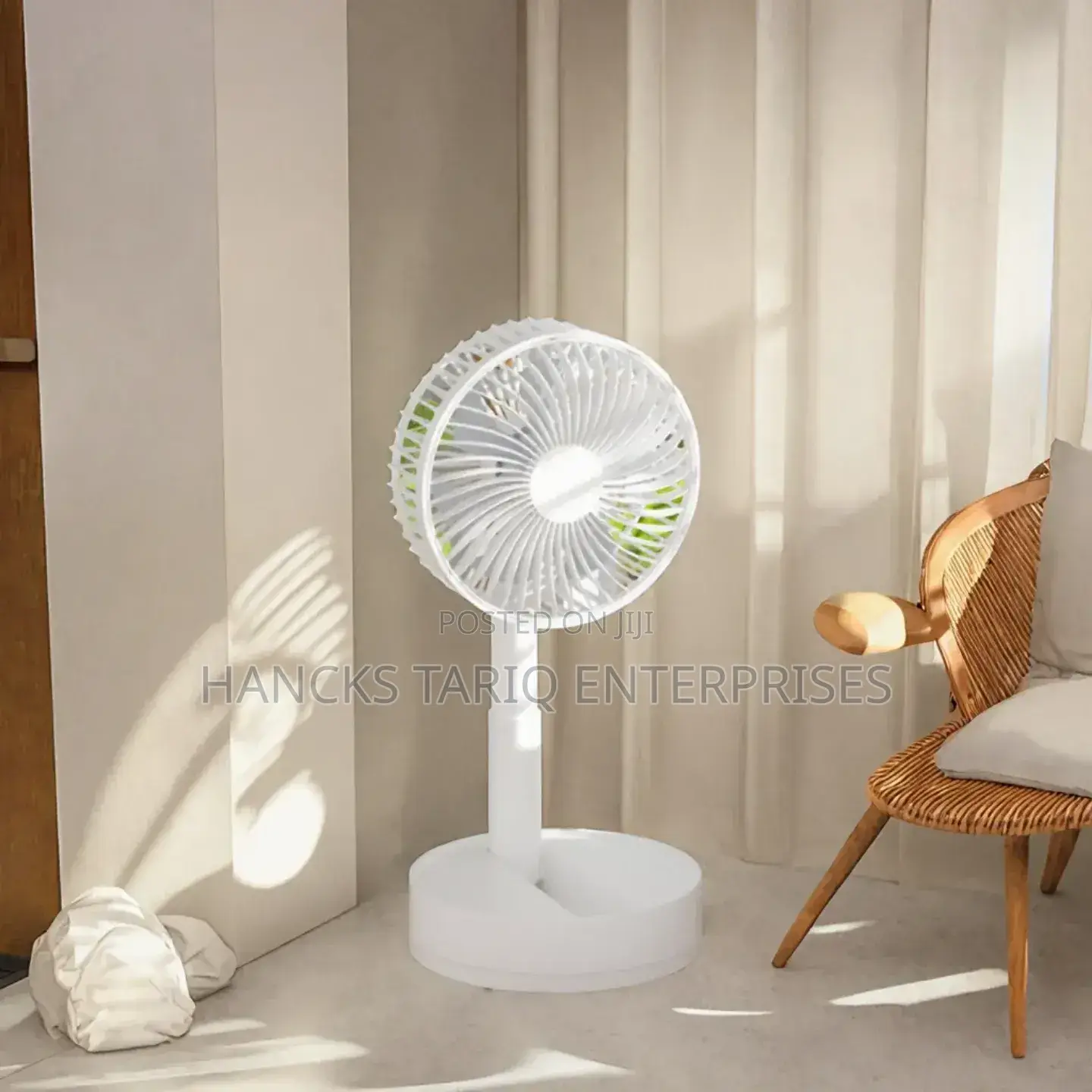 Portable Telescopic Folding Fan – Desktop Floor Standing Fan