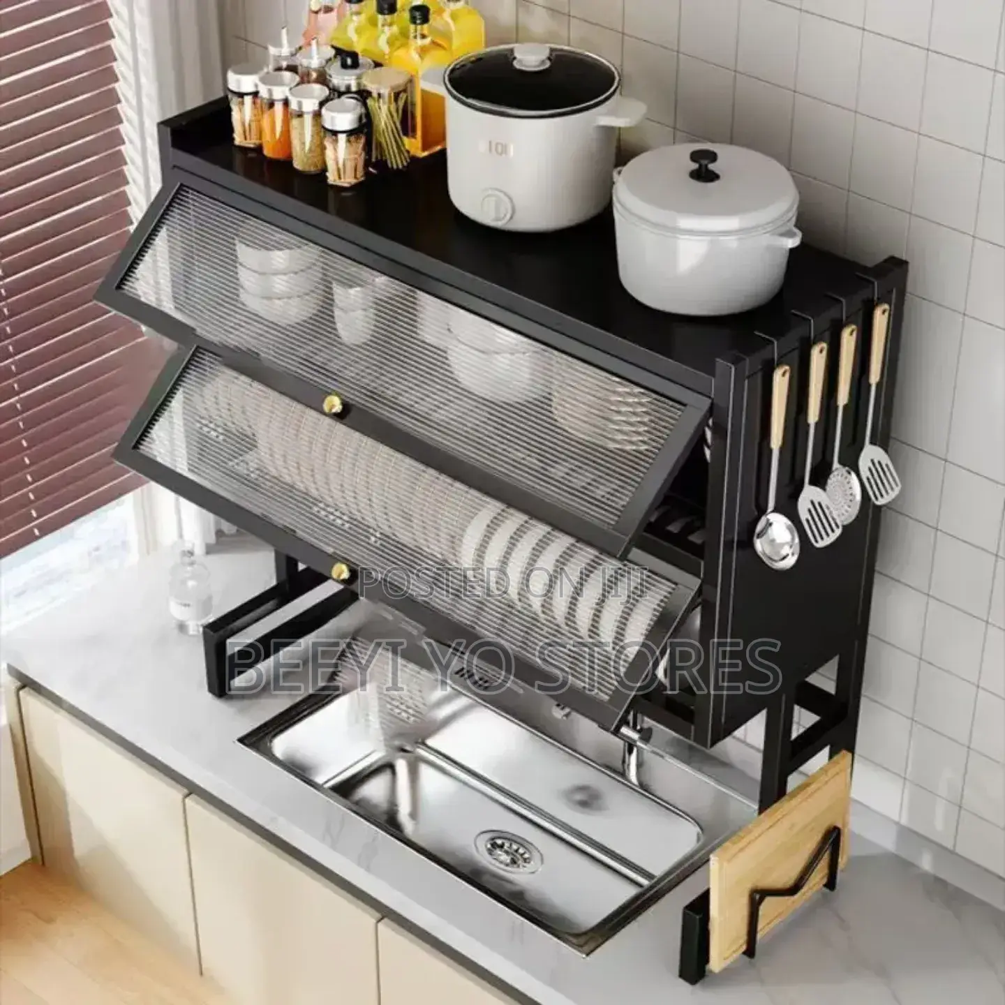 Modern Over-the-Sink Kitchen Organizer – Dish Drying Rack