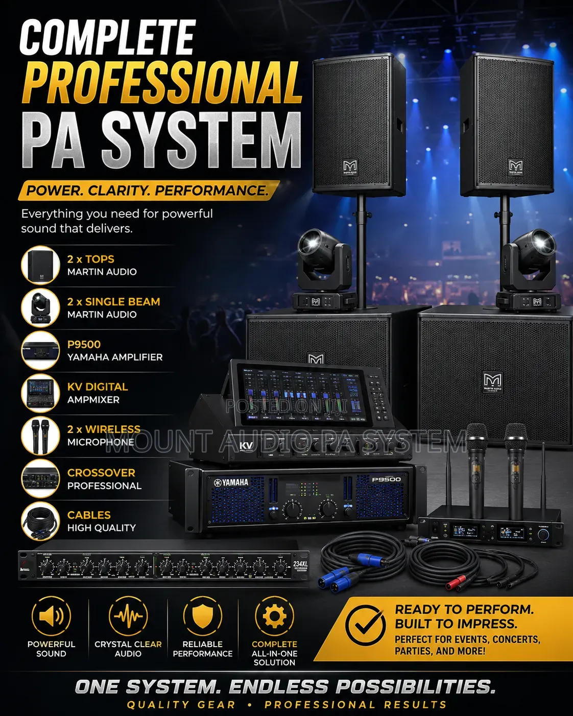 Martin Audio Public Announcement System