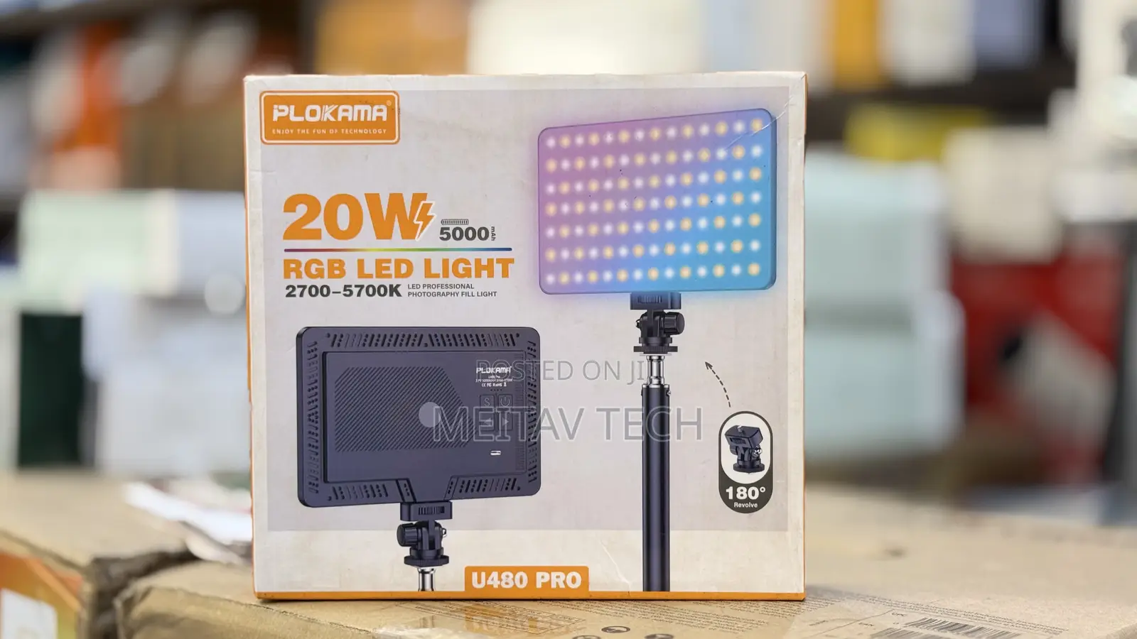 Fill Light Plokama 20w Led Professional Photography