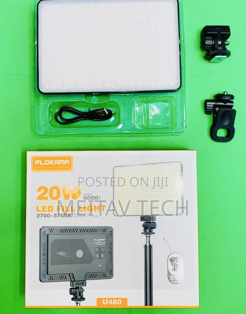 Professional Photography Fill Light Plokama 20w Led