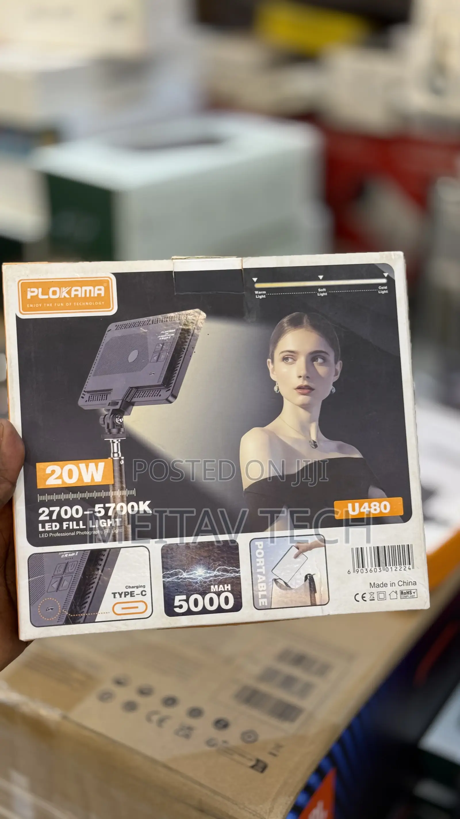 Professional Photography Fill Light Plokama 20w Led