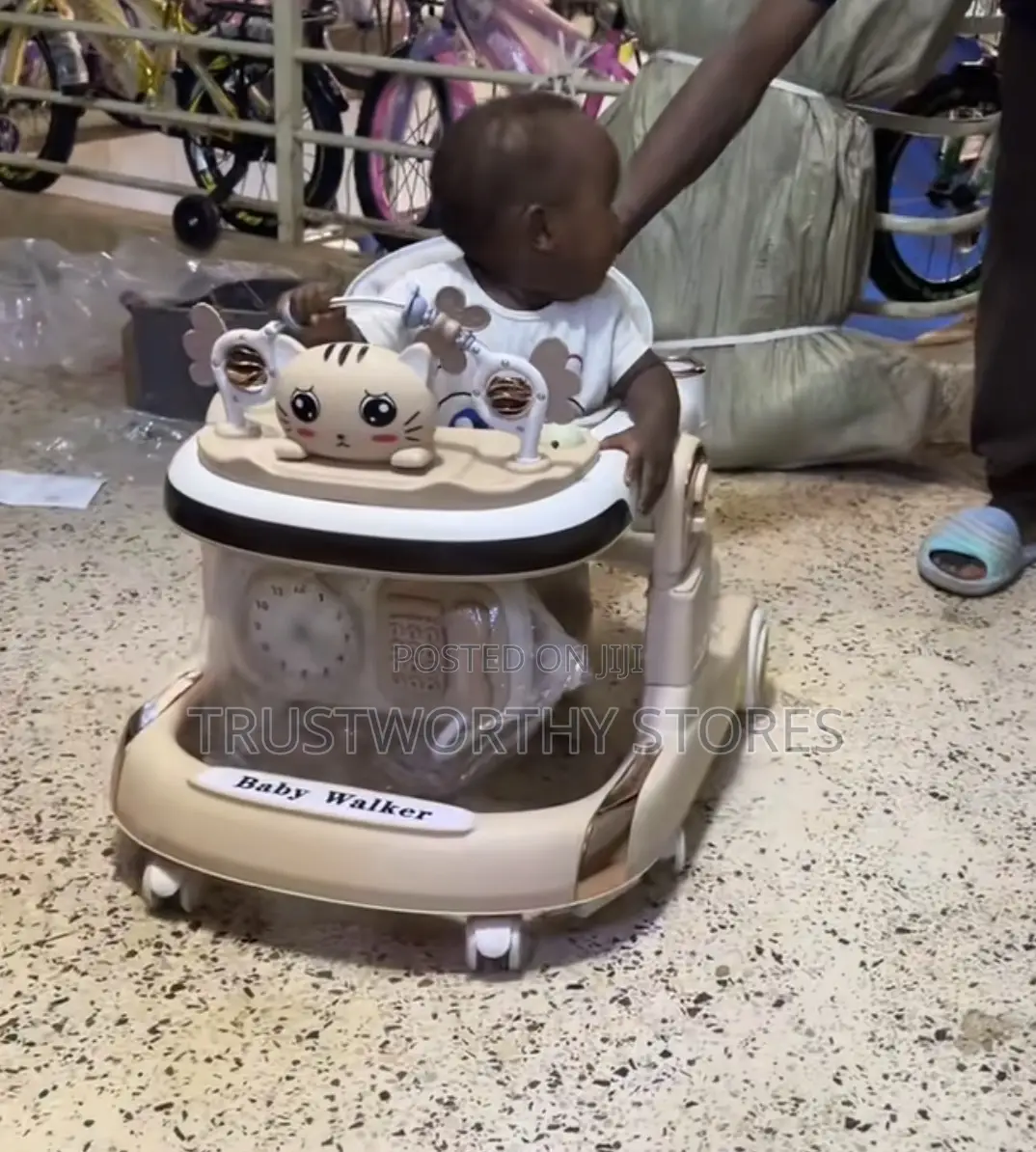 2 in 1 Adjustable Musical Baby Walker