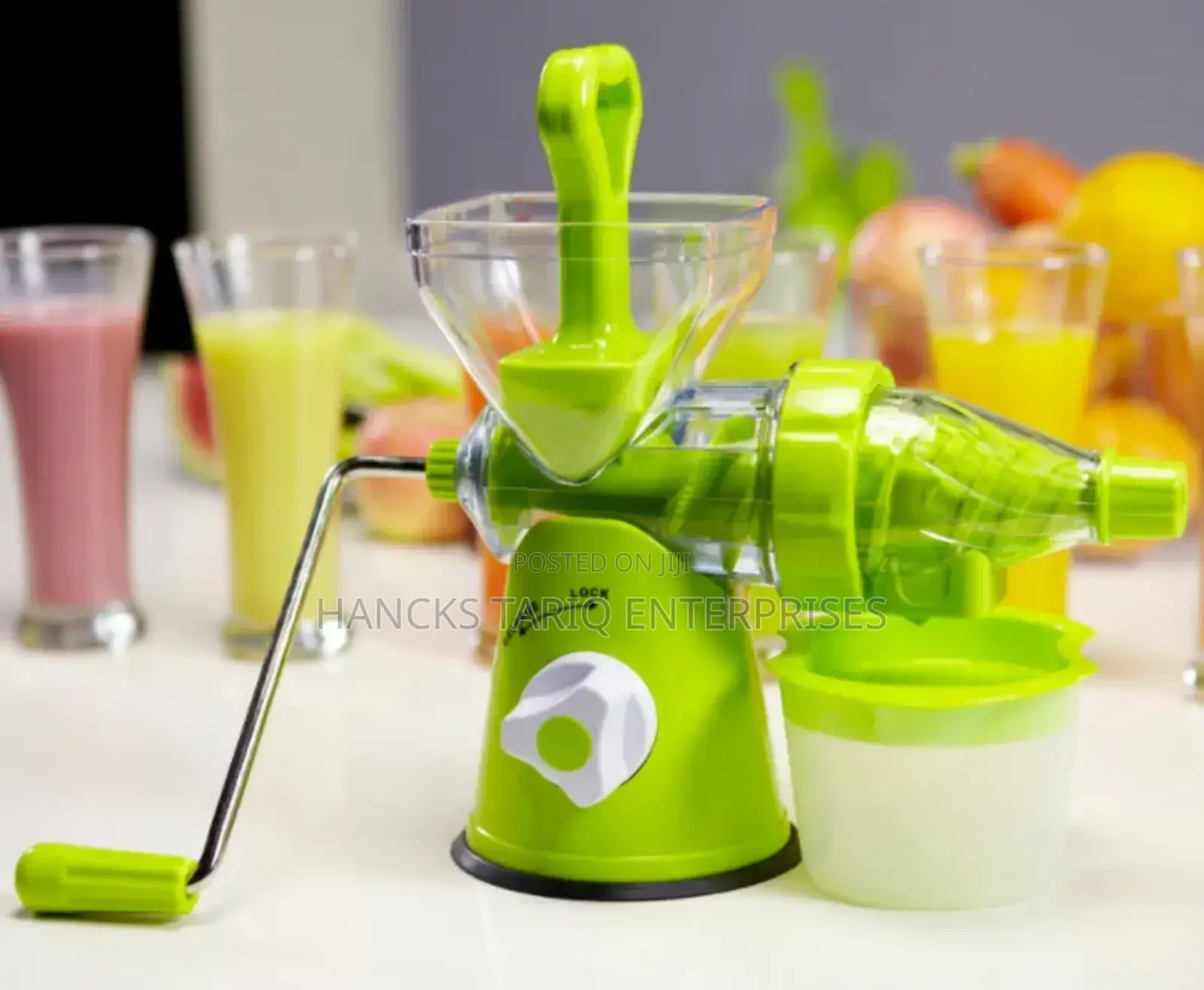 Manual Hand-Crank Fruit Vegetable Juicer