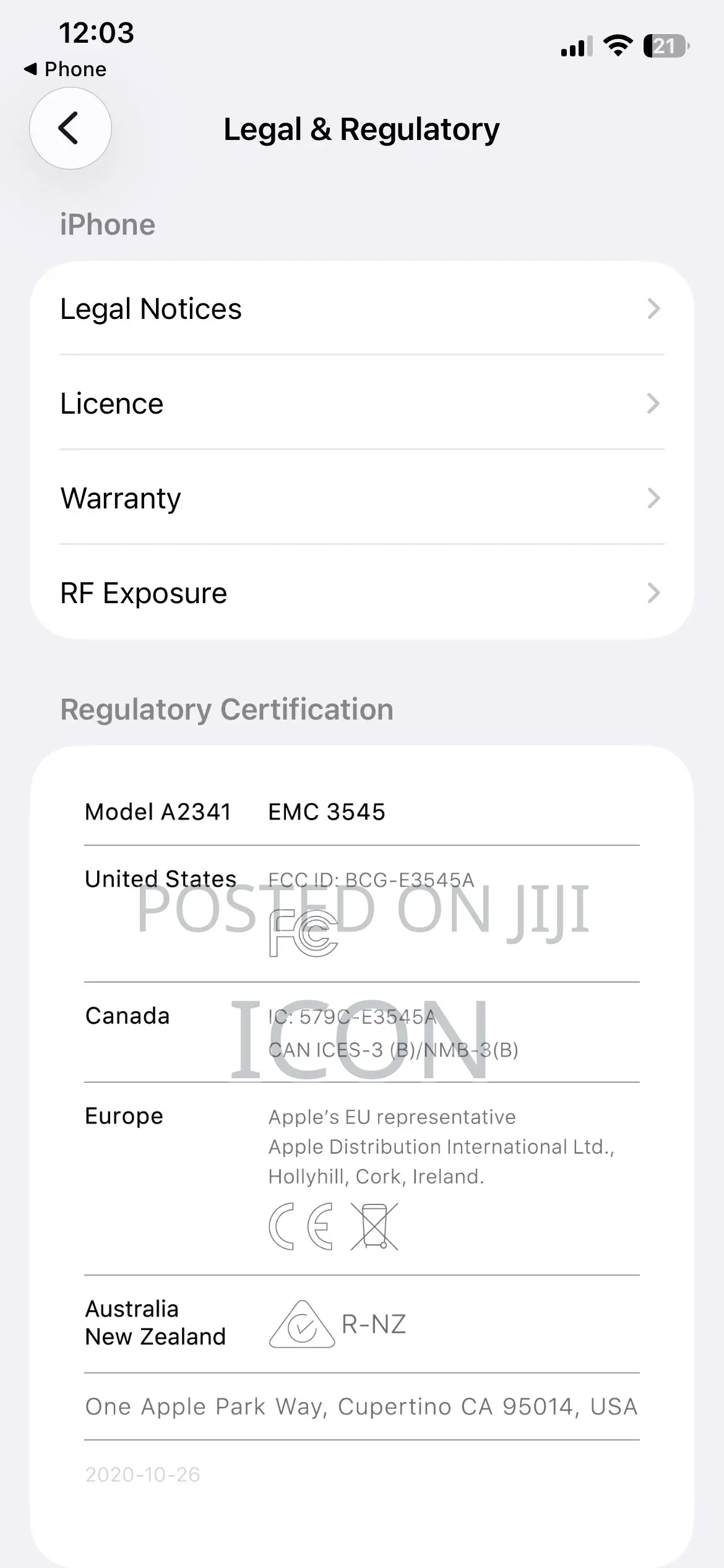 Apple iPhone 12 Pro 128 GB Gold