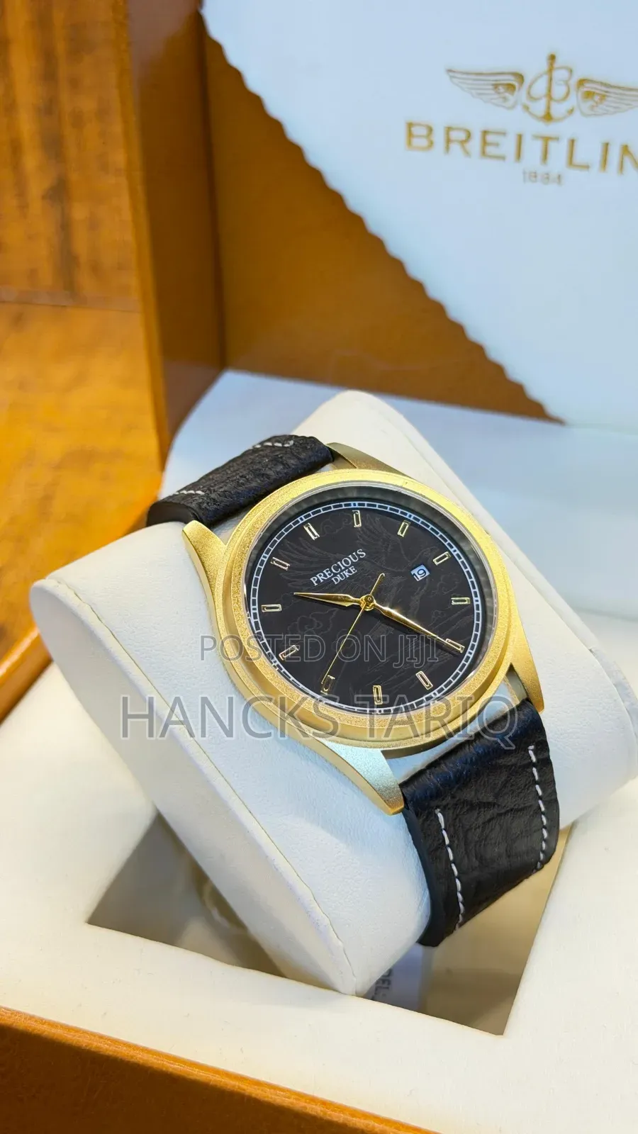 Elegant Precious Duke Men’S Wristwatch – Gold