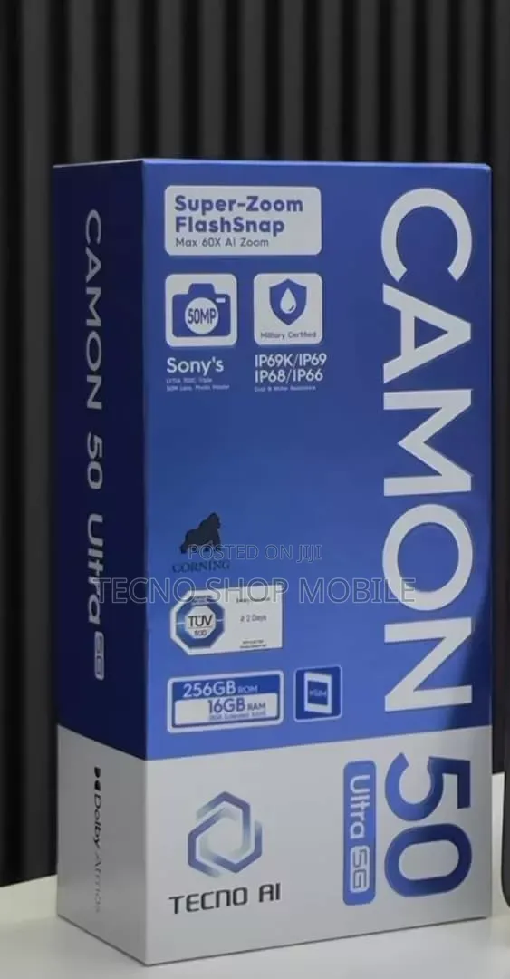 New Tecno Camon 50 Ultra 256 GB Black