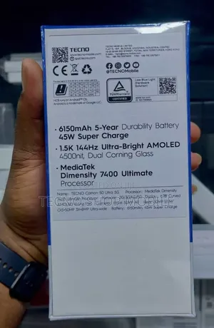 New Tecno Camon 50 Ultra 256 GB Black