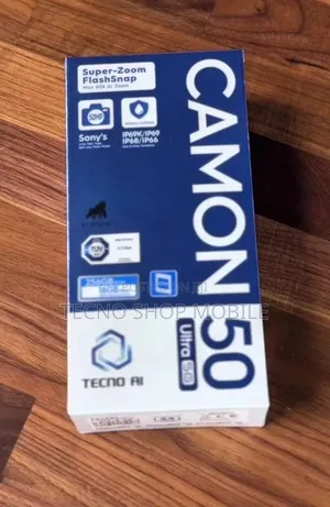 New Tecno Camon 50 Ultra 256 GB Black