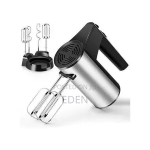 Hoffmans Hand Mixer Stainless Steel With Beaters Dough Hook