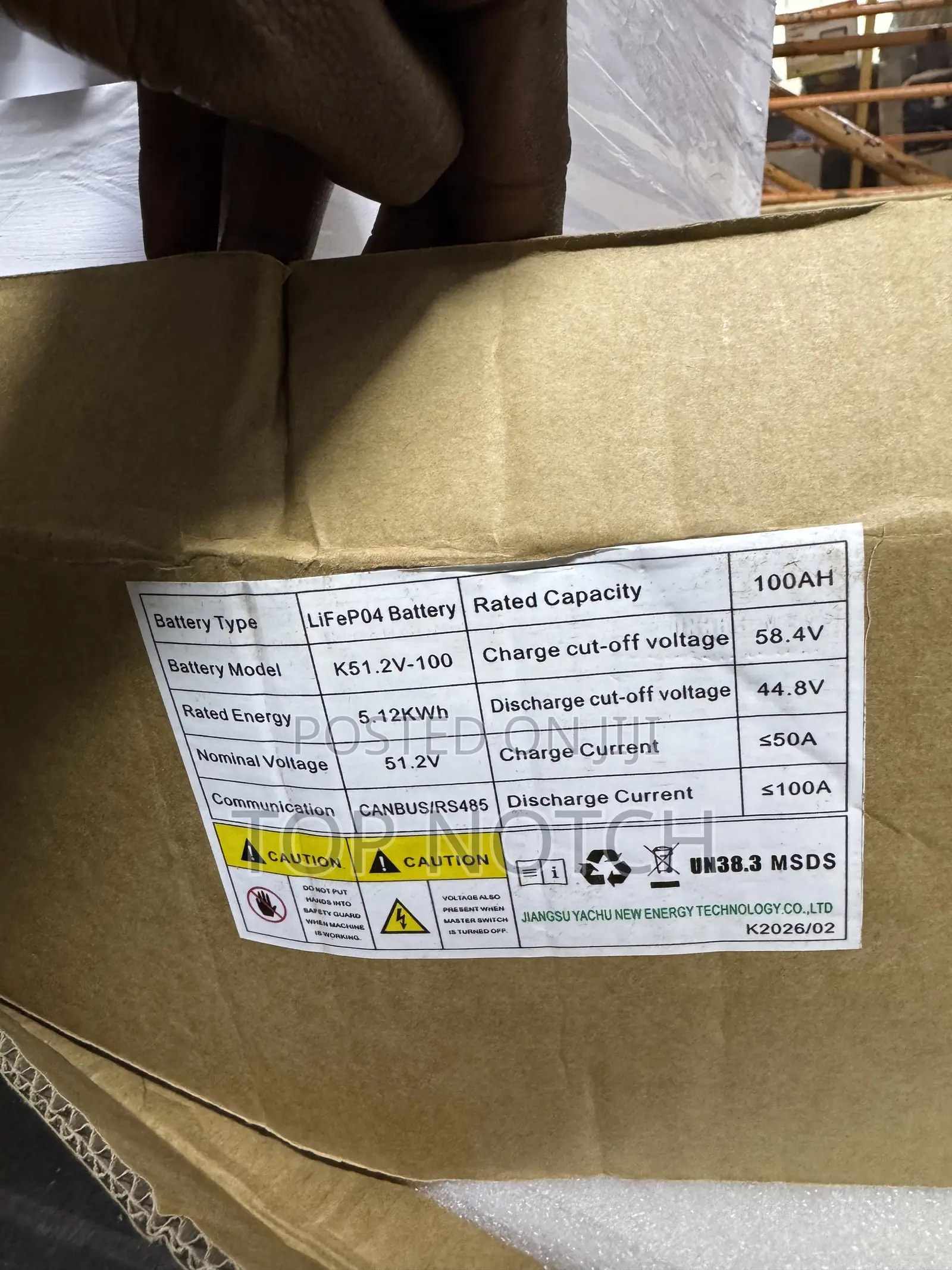 5kwh/100ah/48v Lithium Battery