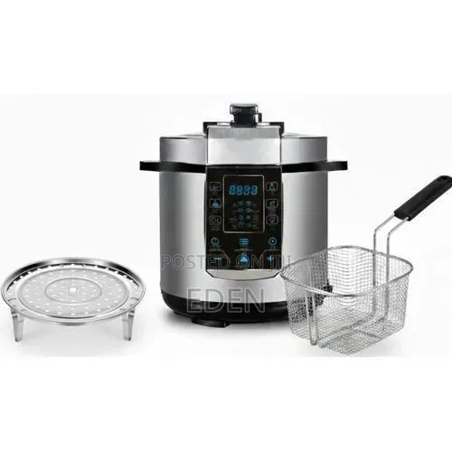Hoffmans 4 In1 Electric Pressure Cooker 6l, Hm 718 - Silver
