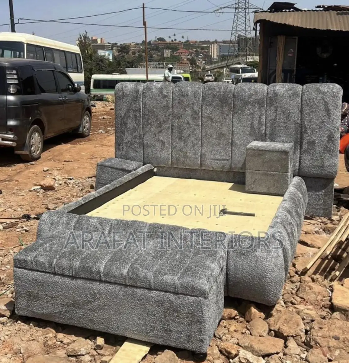 Imperial Grey Palace Bed 