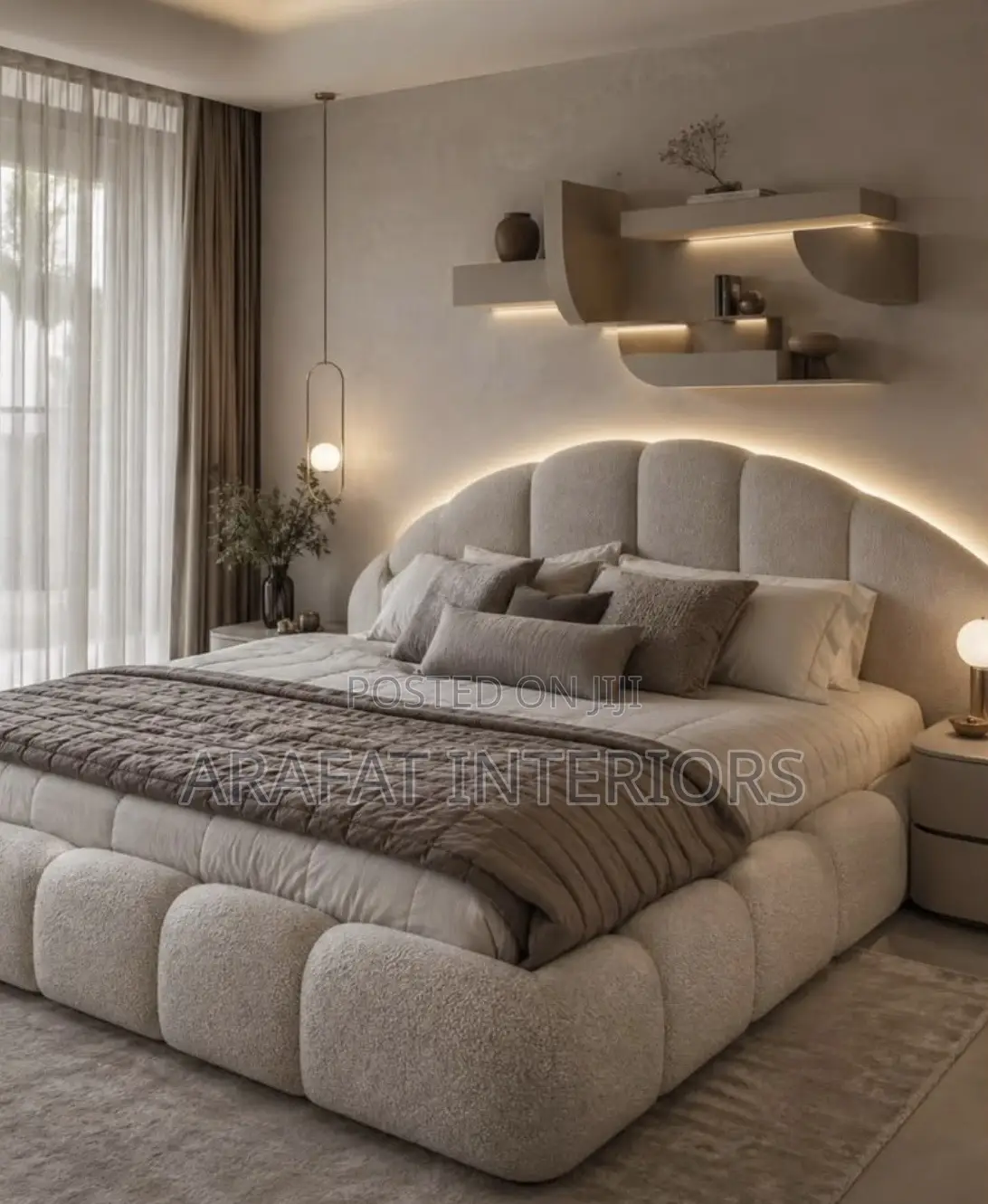 Absolutely Stunning Premium Fully Upholstered Bed