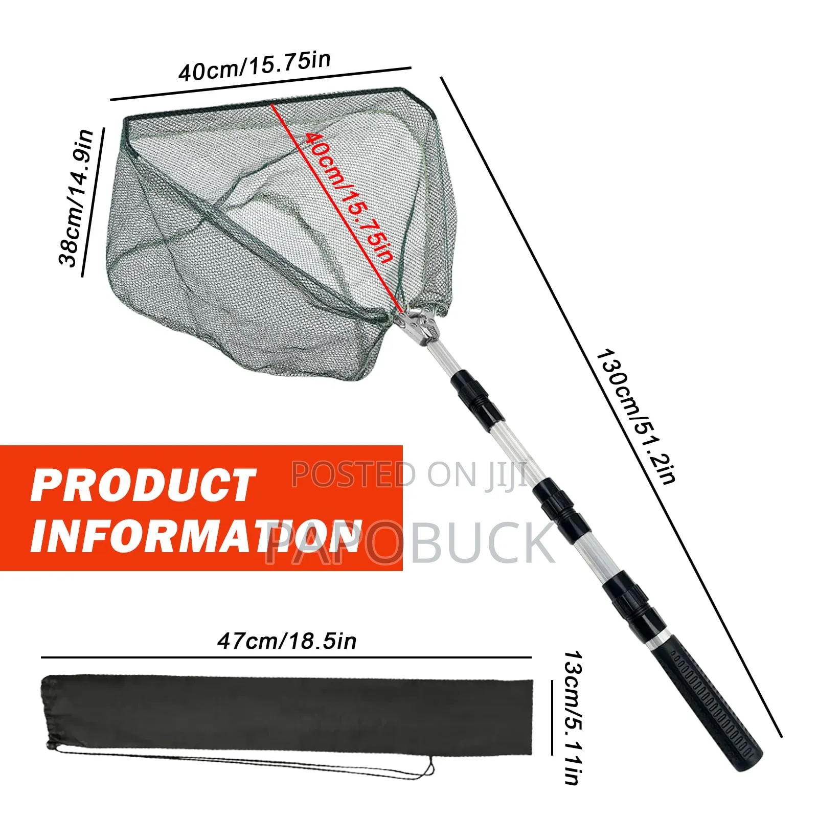 Retractable Folding Landing Net Fishing
