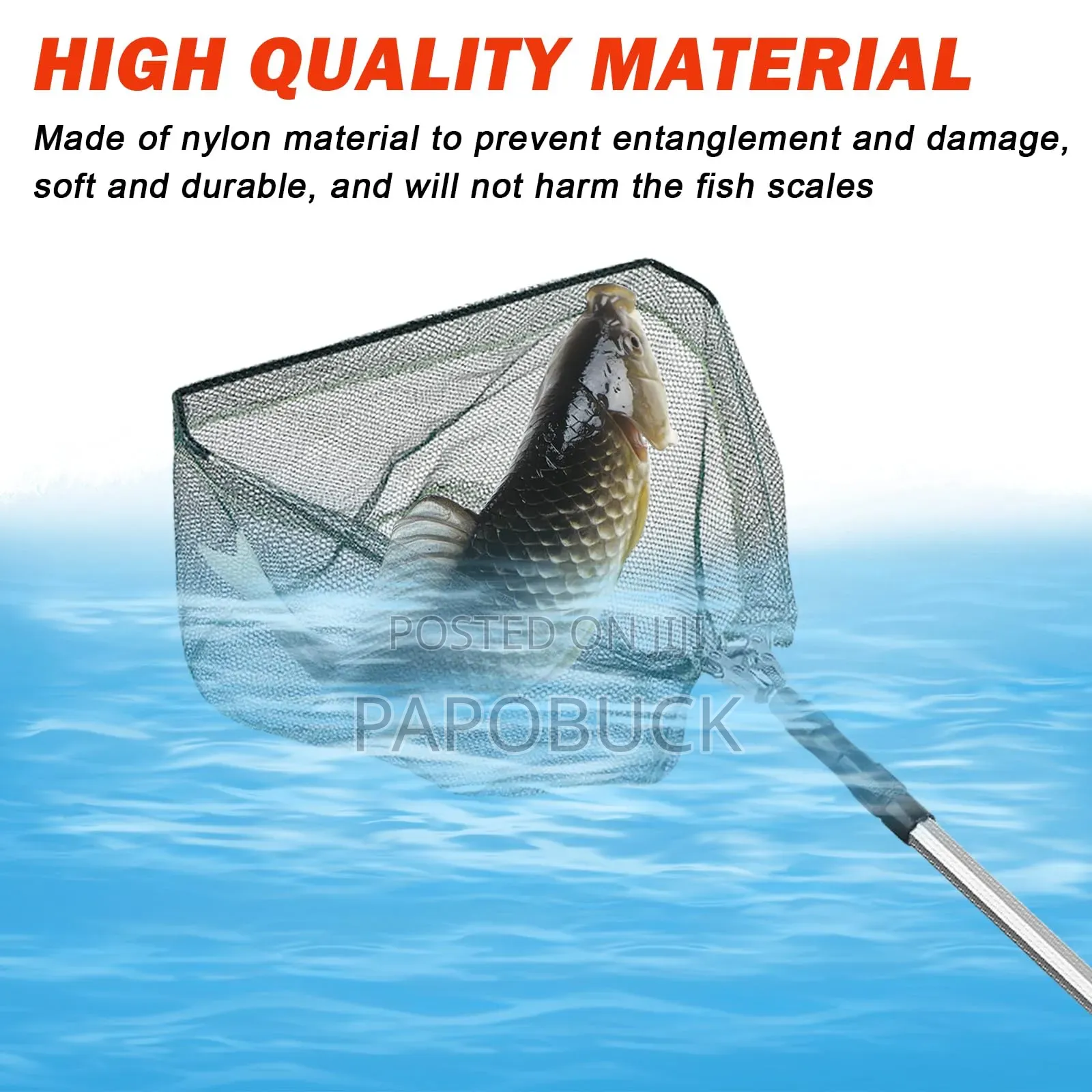 Retractable Folding Landing Net Fishing