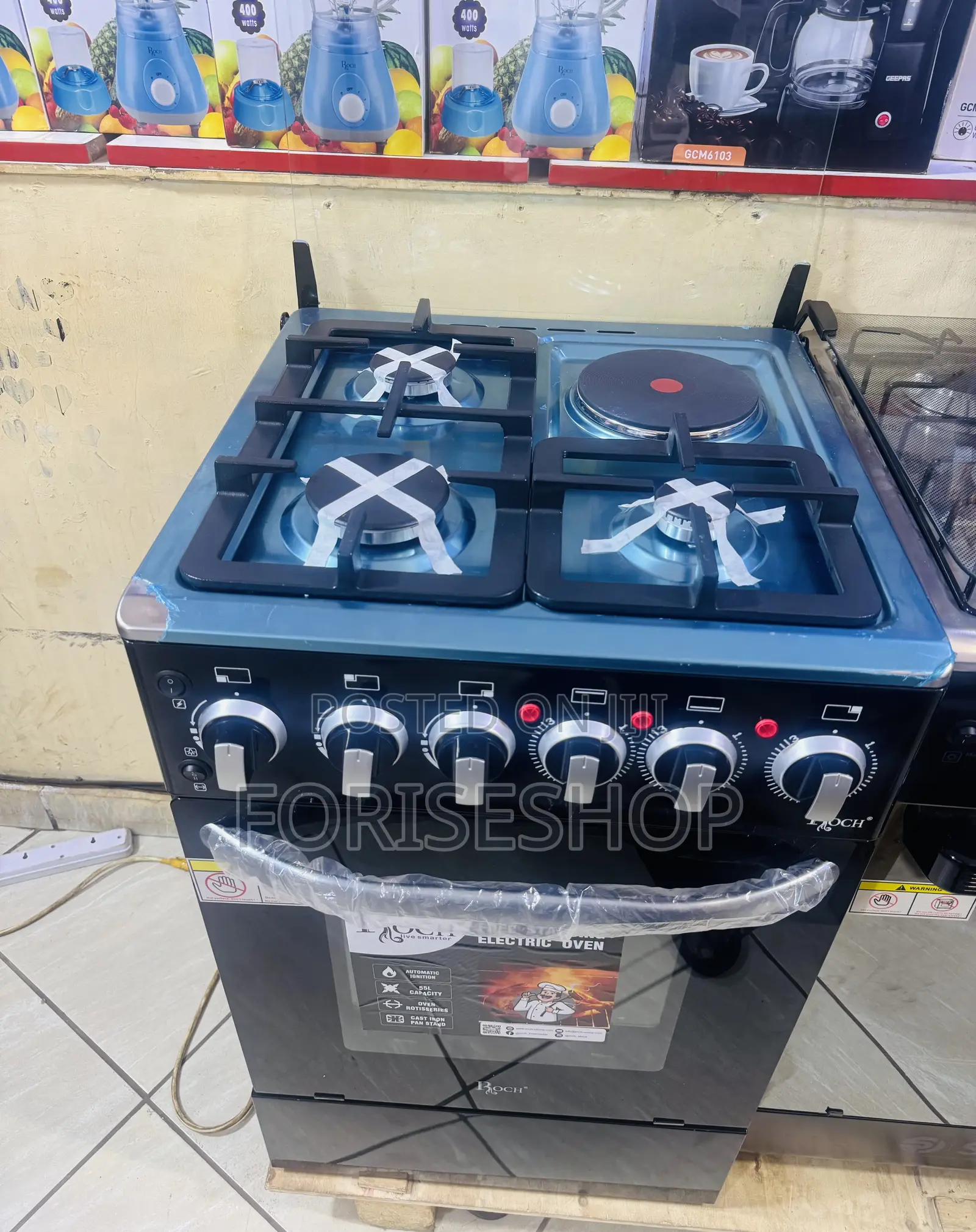Roch 3gas 1electric Cooker With Electric Oven
