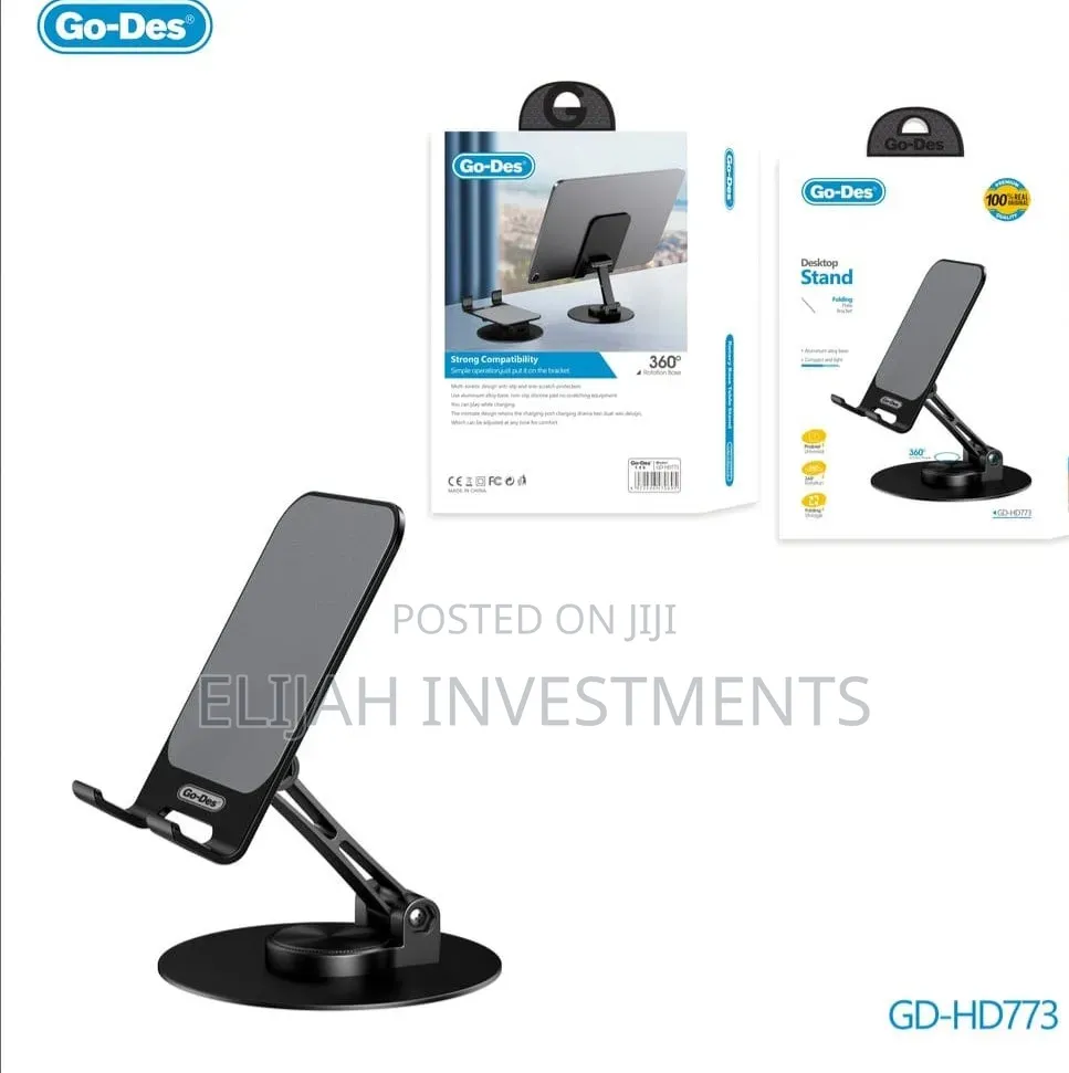 Go-Des 360° Rotary Metal Base Table Stand