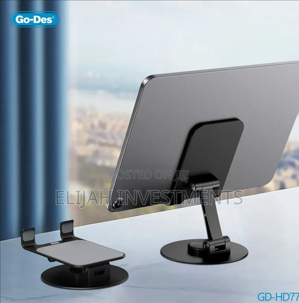 Go-Des 360° Rotary Metal Base Table Stand