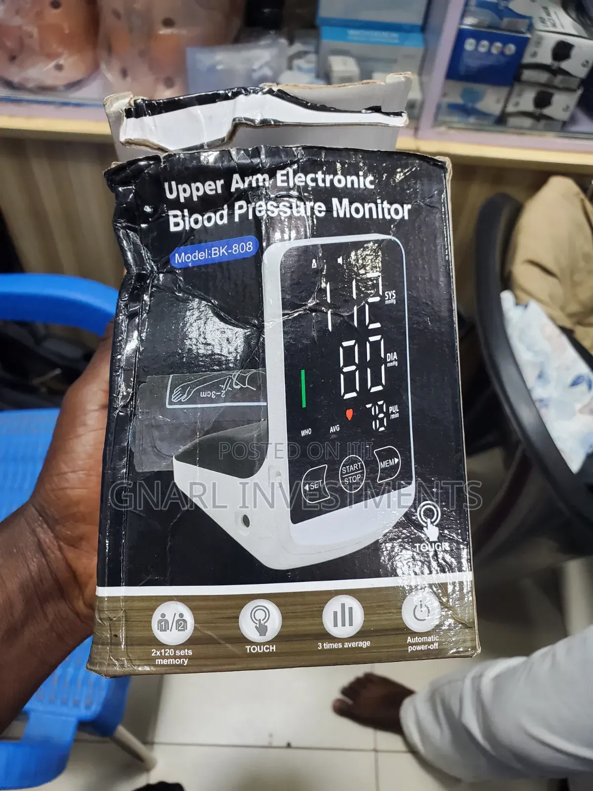 Upper Arm Blood Pressure Eletronic Monitor