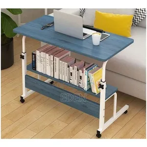 88x45.5x7.5cm Height Adjustable Overbed Corner Mobile Computer Work
