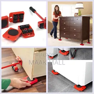 5pcs Heavy Duty Abs Moving Rollers