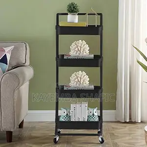 4-Tier Heavy Duty Rolling Utility Cart / Storage Organizer