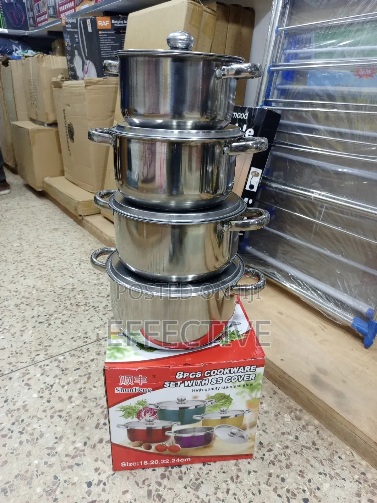 4-Piece Stainless Steel Cookware Set.